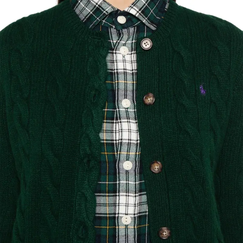 Polo Ralph Lauren Pony Embroidered Cable Knit Cardigan-5