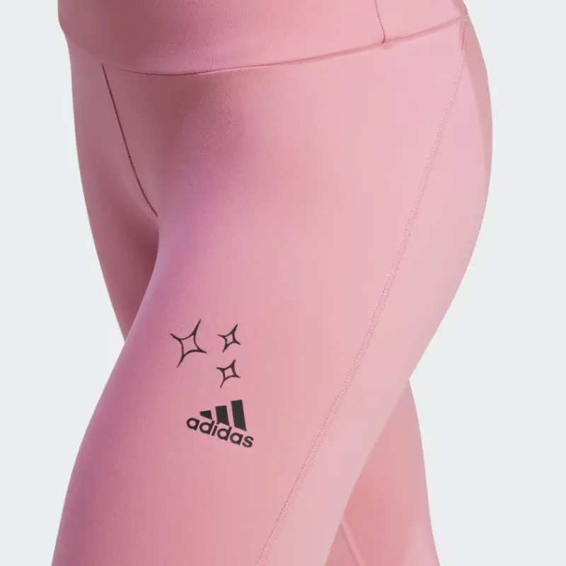 Adidas SCRIBBLE Leggings Women's Pink-4
