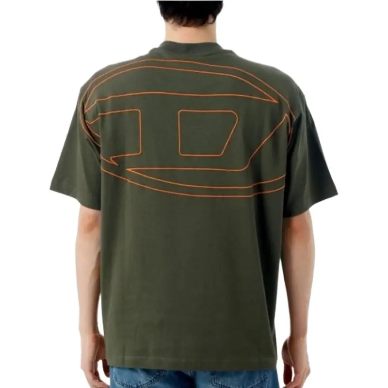 DIESEL SS25 T Shirt Men's Olive Green-1