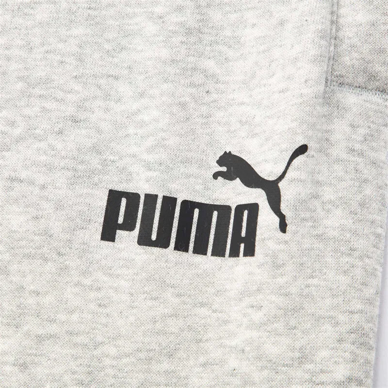 PUMA Knitted Sports Pants Men's Light Mixed Gray-5