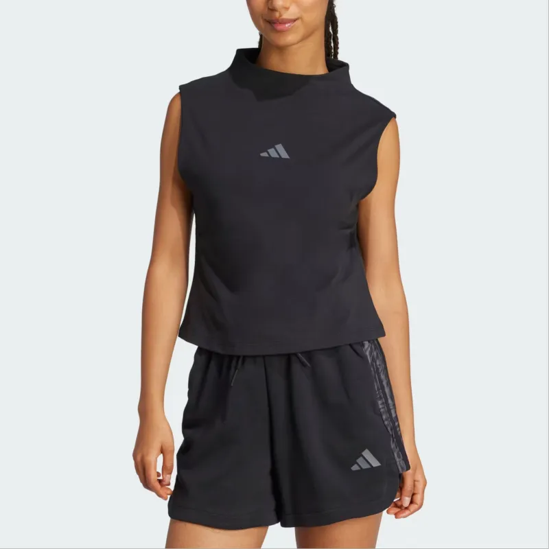 Adidas Free Shipping With AdiClub Essentials Slim High Neck Tank Top-1