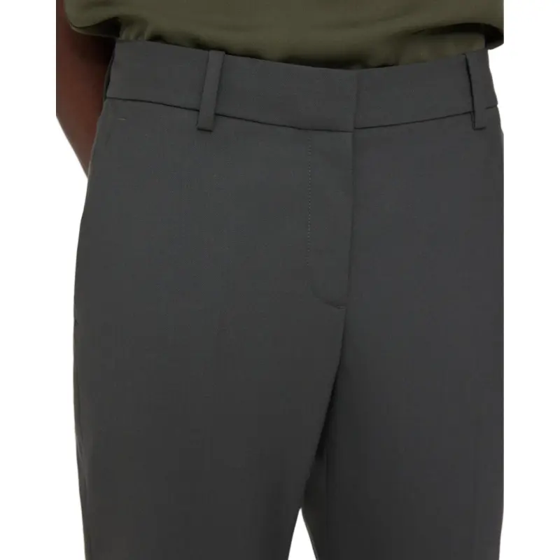 THEORY Casual Pants Women's Gray Green-4