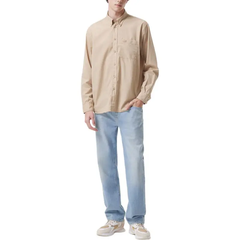 LACOSTE Shirts Men Beige-3