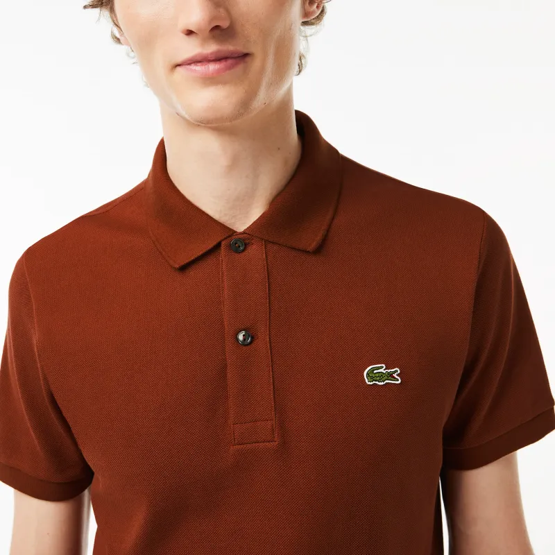 LACOSTE Polo Shirts Men Brown-3