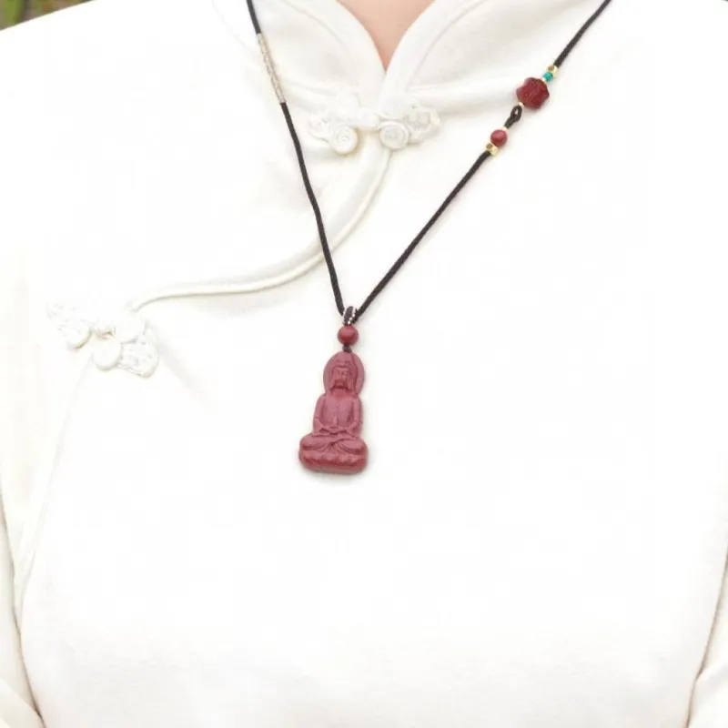 JUNWEN Cinnabar Necklaces Unisex-6