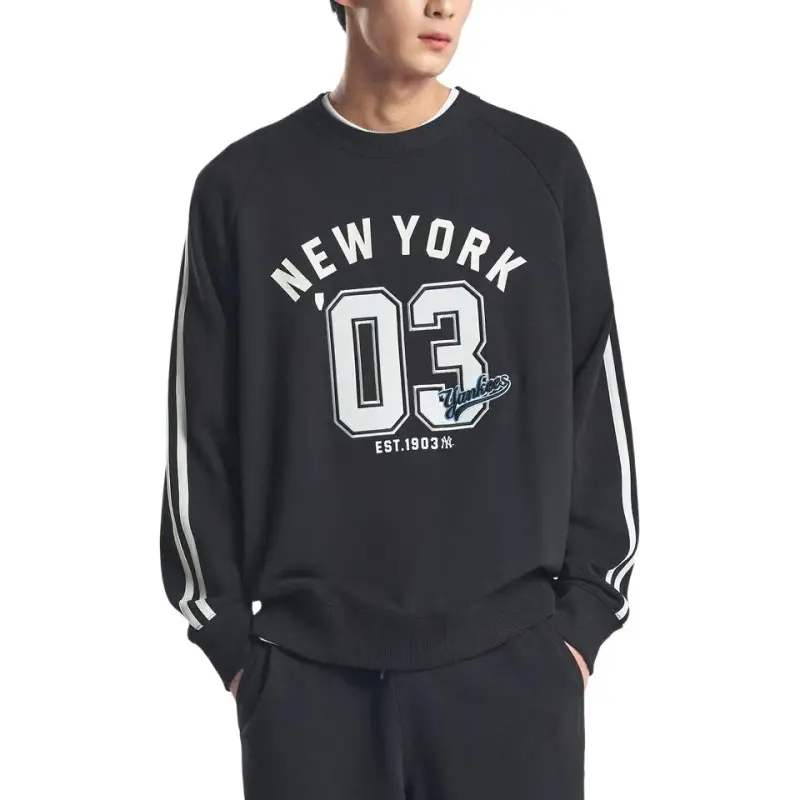 MLB New York Yankees Varsity Sportive Sweatshirt Unisex Black-2