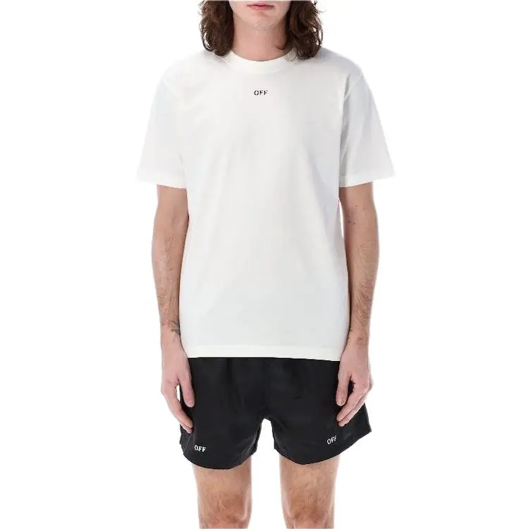 OFF WHITE T Shirt Regular Fit Men's Ecru-3