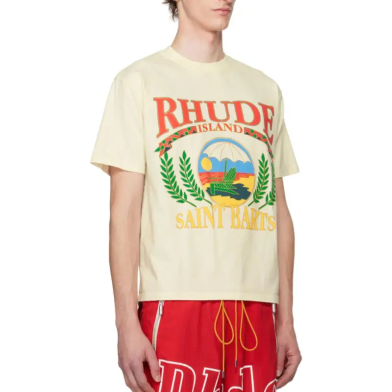 RHUDE T-Shirts Men Yellow-1