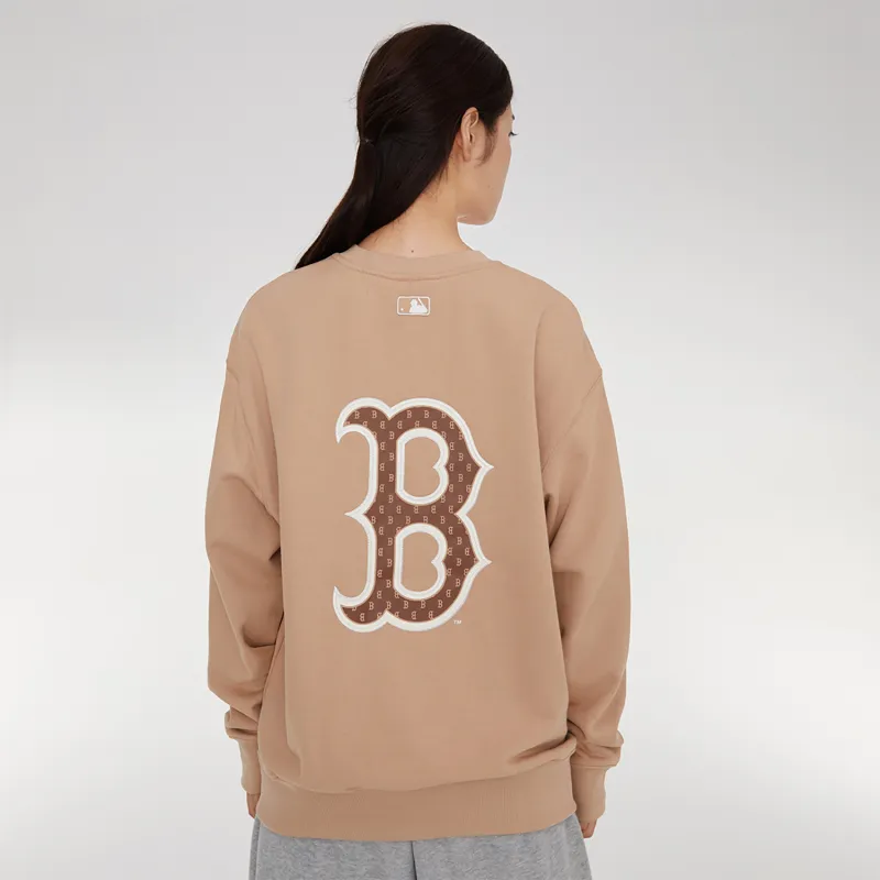 MLB Boston Red Sox Sweatshirts Unisex Beige Yellow-2