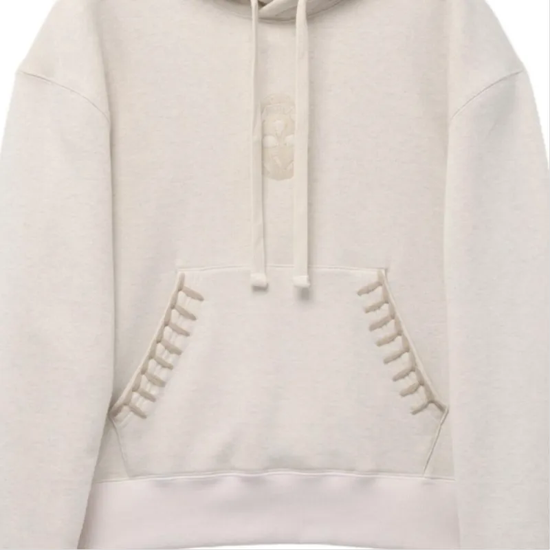 Alexander McQueen Skull Embroidered Drawstring Hoodie-1