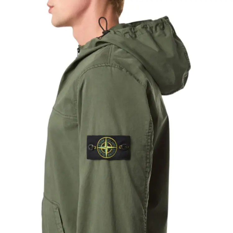 STONE ISLAND Zip Up Hooded Overshirt-4