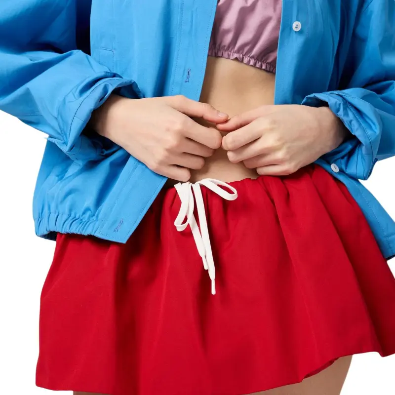 MIU MIU Poplin Mini Skirt-4