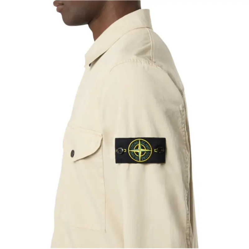 STONE ISLAND Logo Patch Long Sleeved Jacket-3