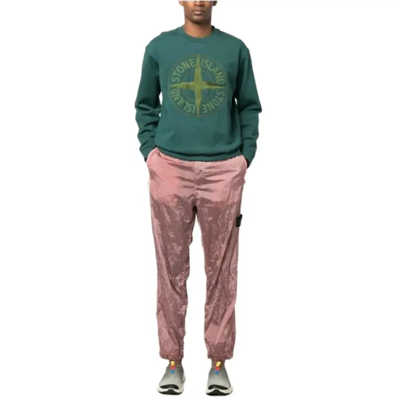 STONE ISLAND SS23 Knitted Sweatpants Men's Pink-2