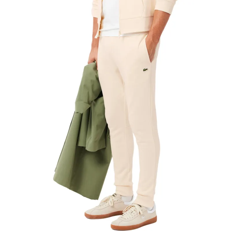 LACOSTE Knitted Sweatpants Men's Natural White-2