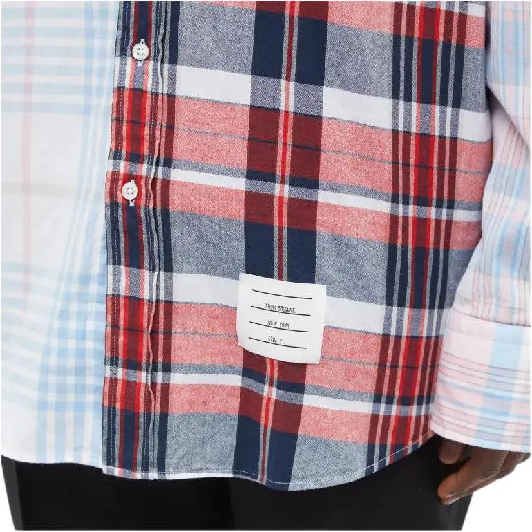 THOM BROWNE Plaid check Long sleeve Shirt-3