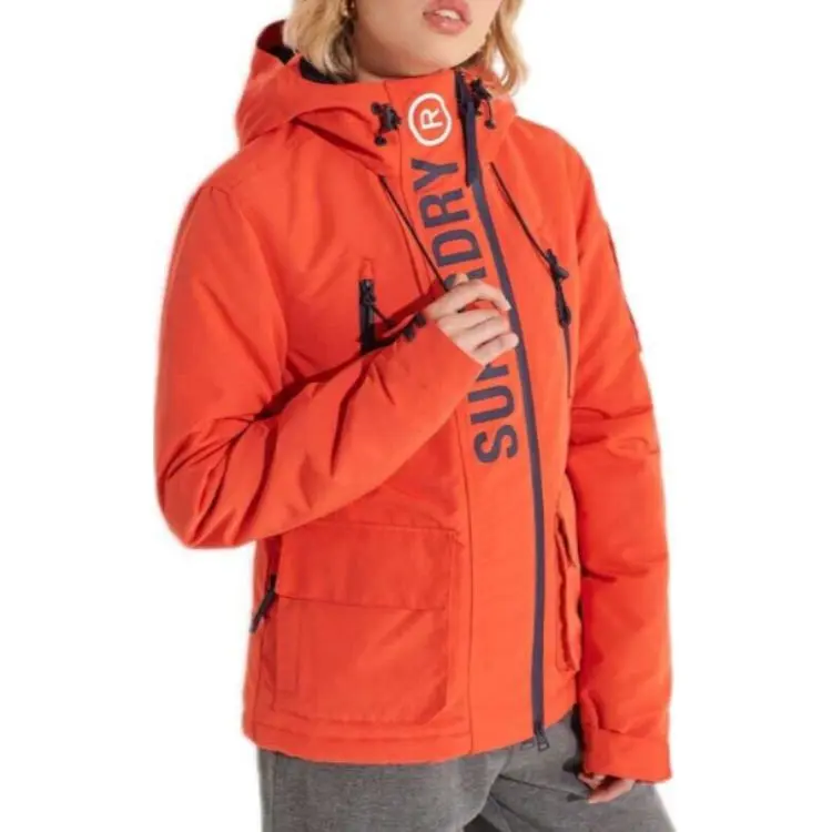 SUPERDRY Windbreaker Jacket Women's Orange Red-3