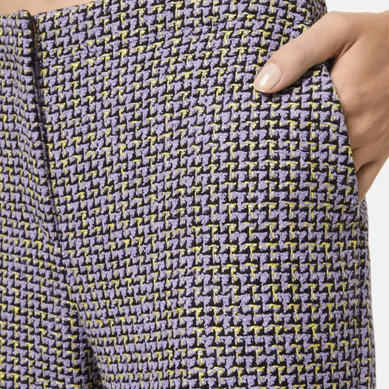 VERSACE Casual Pants Women's Light Purple-4
