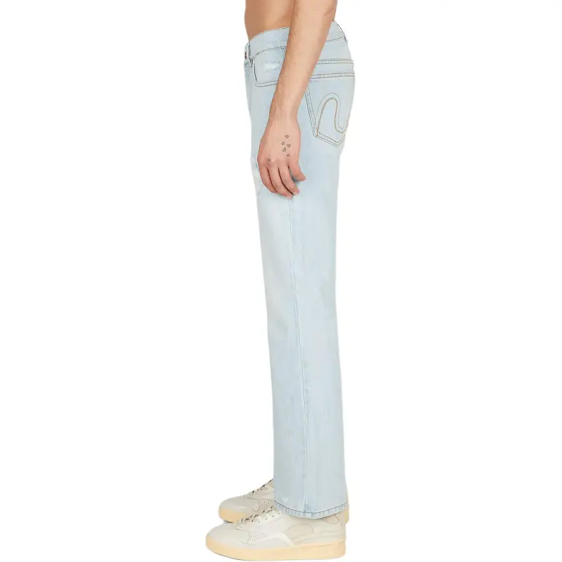 ERL Flared Leg Distressed Jeans-3