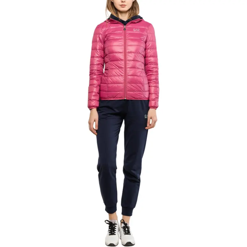 EMPORIO ARMANI EA7 Down Jacket Women's Peach Pink-2