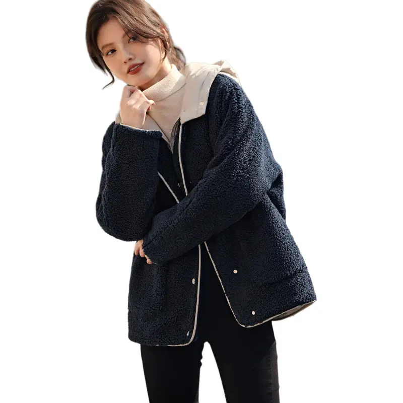 XWI Puffer Jacket Women's Navy Blue-5