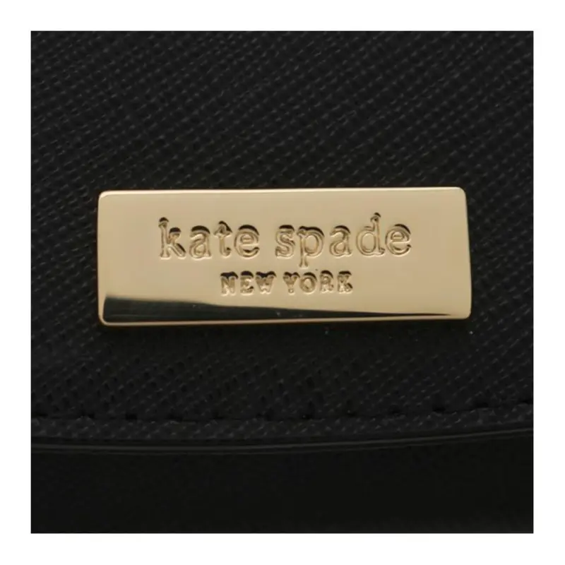 Kate Spade Leather Card Holder Key Pouch Women's Black-5