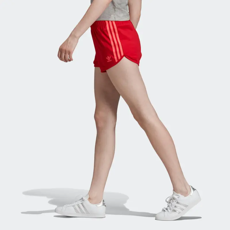 Adidas Originals Casual Shorts Women's Red-4