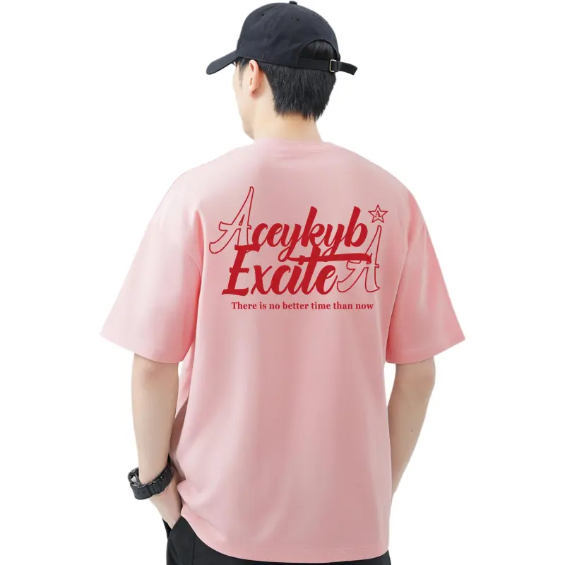 YK&YB T Shirts Unisex Light Pink-4