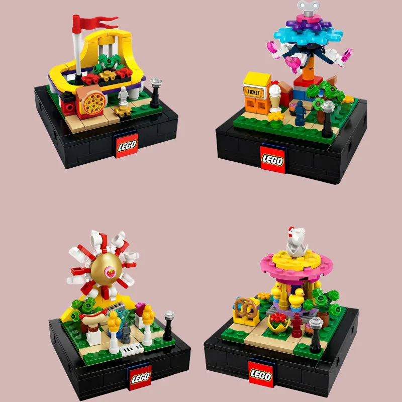 LEGO R Us Series Mini Amusement Park 4 Piece Set Building Blocks 0 300pcs Mini Amusement Park-1
