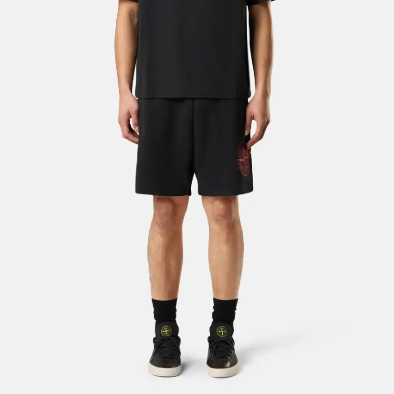 STONE ISLAND Snake Year Limited Collection Casual Shorts Unisex Black-2