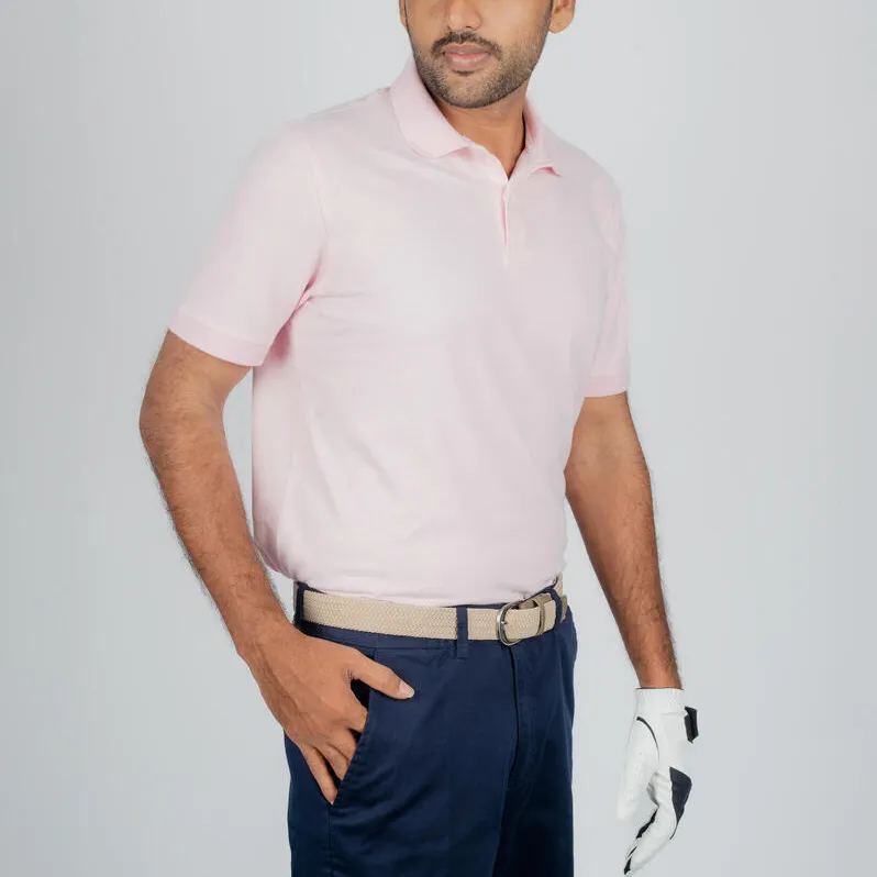 DECATHLON INESIS MW500 Polo Shirt Men's Soft Pink-1