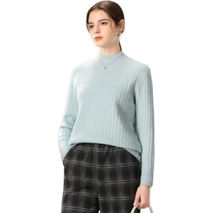 FENHONGMALI Knitwear Women's Blue-1