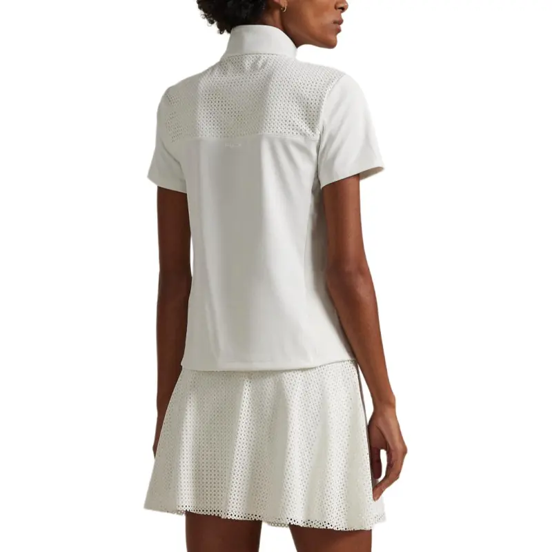 Ralph Lauren SS25 Polo Shirt Slim Fit Women's Porcelain White-2