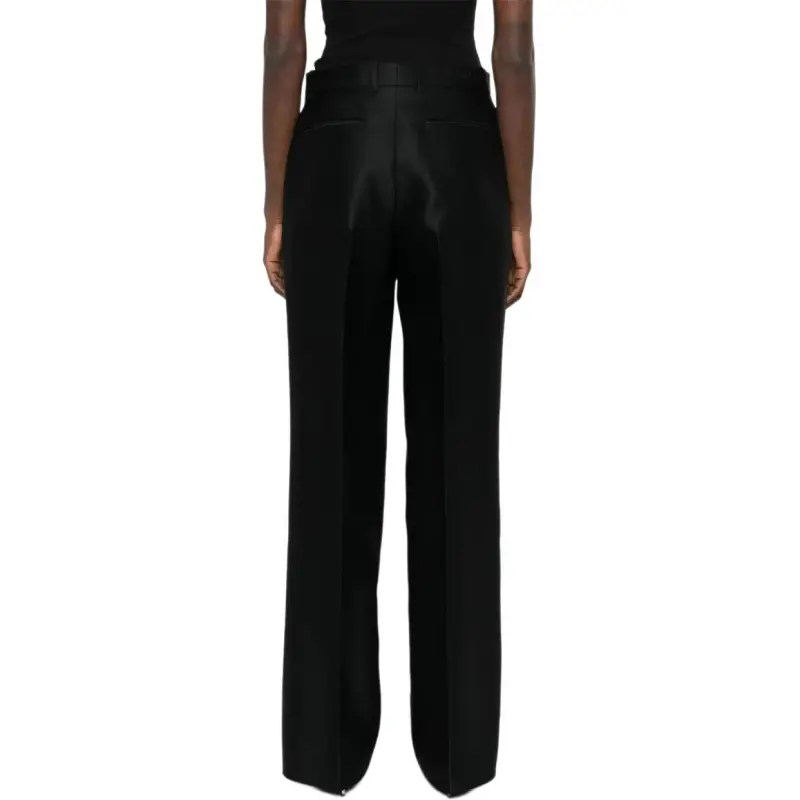 GUCCI Embroidered Gabardine Pants-3