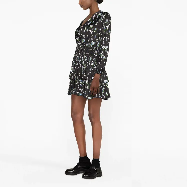 Maje Long-Sleeved Dresses Women's Black-3