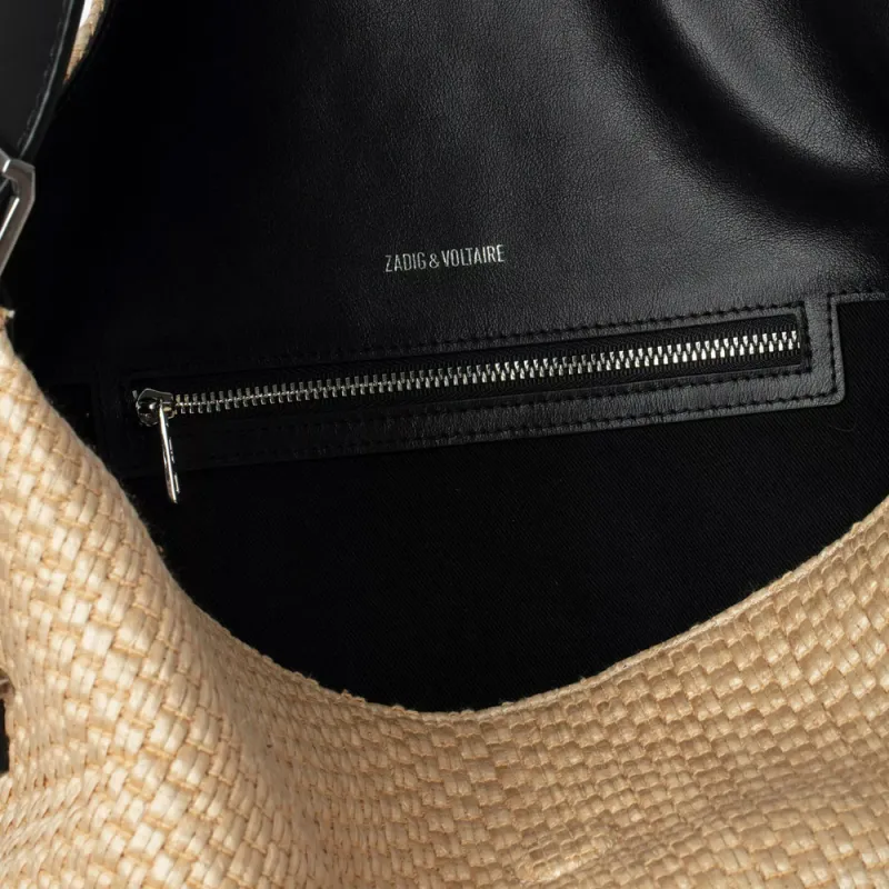 Zadig & Voltaire Cotton Basket Bag, Shoulder Bag Women's Beige-5