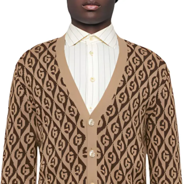 GUCCI SS22 Knitwear Men's Brown-5