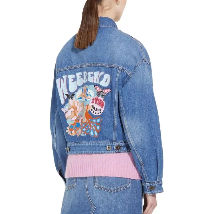 WEEKEND MaxMara Denim Jacket Women's Blue-3