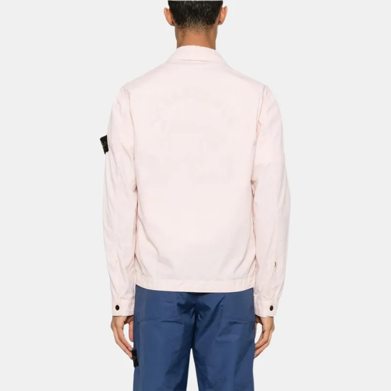 STONE ISLAND Compass Patch Zip Up Shirt Jacket-2