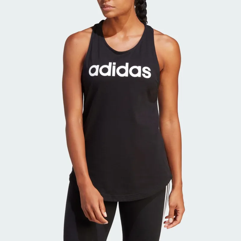 Adidas Free Shipping With AdiClub Essentials Loose Logo Tank Top-1