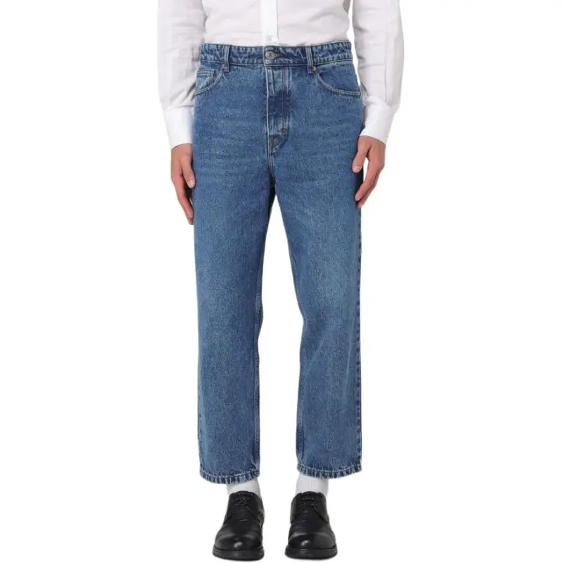 AMIPARIS Paris Logo Patch Tapered Fit Jeans-3