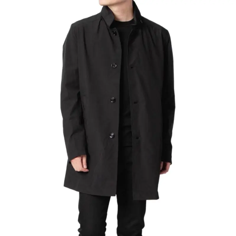 Moorer Stand up Collar Raincoat-3