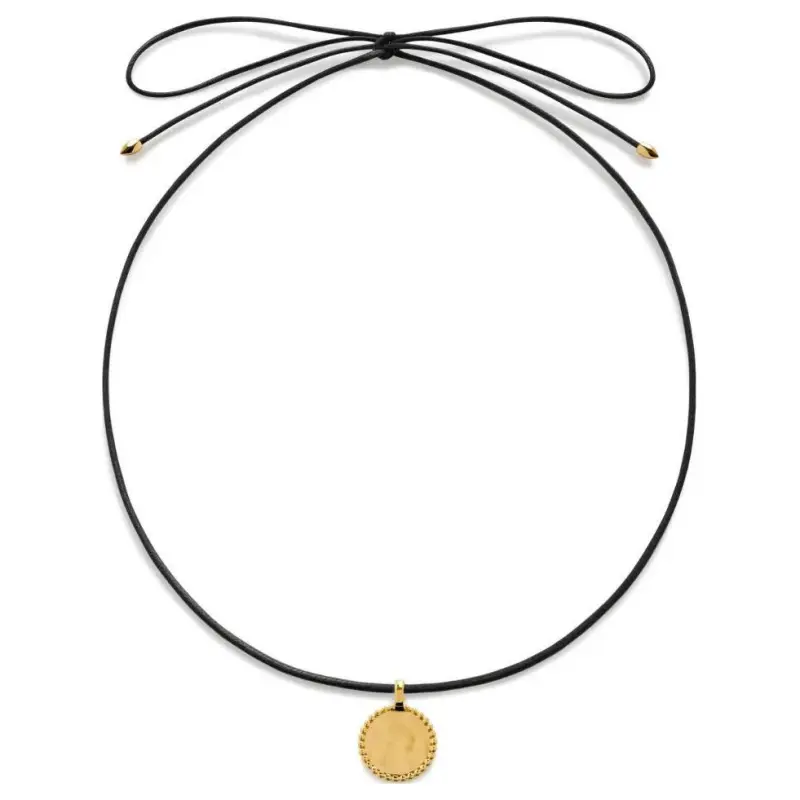 Monica Vinader Sterling Silver 18K Recycled Gold-Plated Cotton Necklaces Women's Gold-1