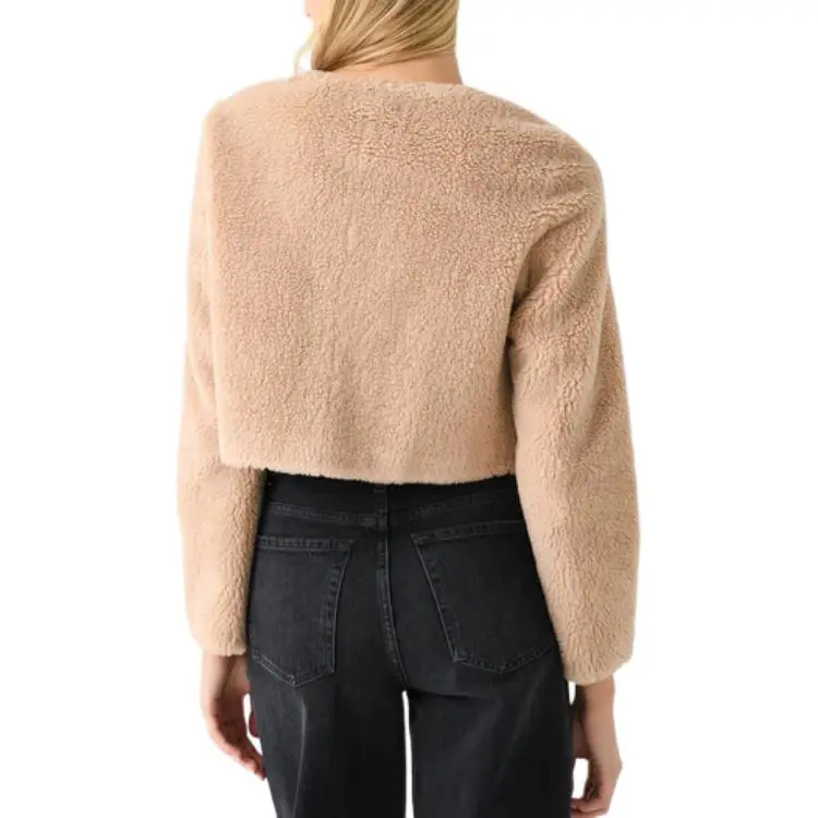 LOVESHACKFANCY Velvet-feel Coat Women's Honey-1