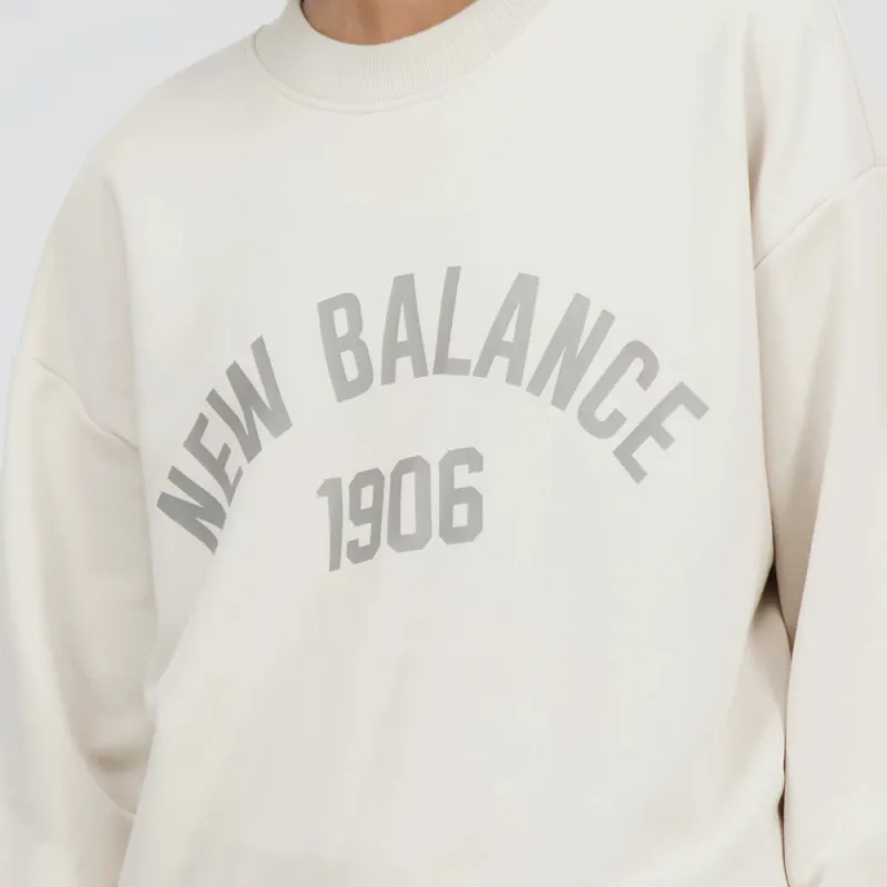 New Balance Sports And Leisure Sweatshirt Women's White-5