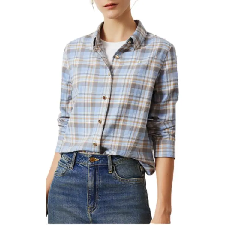 NAVIGARE Shirts Women's Glacier Blue Gray-3