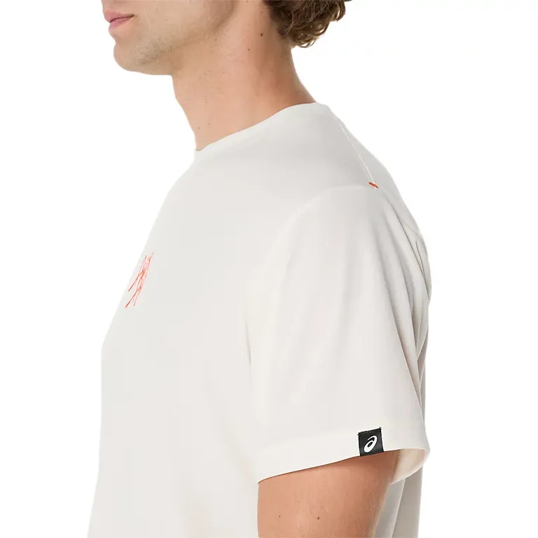 Asics T Shirts Men White-3
