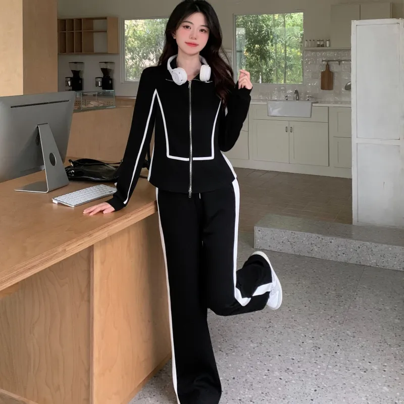 GULIANFEI Casual Suit Women's Black-5