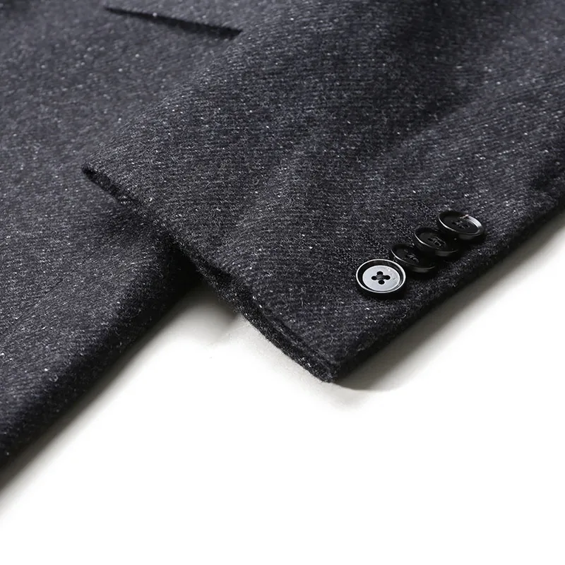 Zegna FW24 Coat Mid Length Men's Dark Gray-4