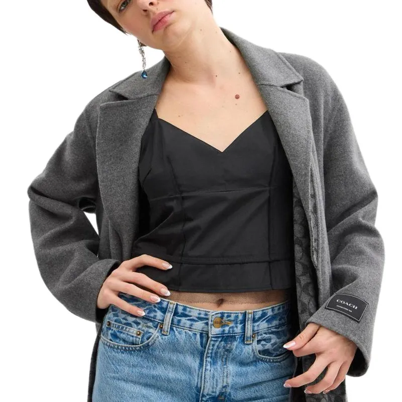 COACH Coats Women's Gray-3